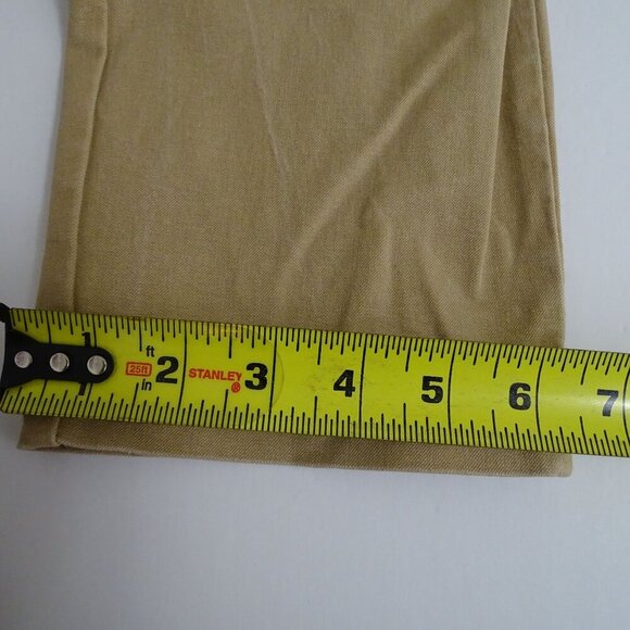 Time And Tru Khaki Ankle Pants Women Size 12 Skinny Side Zipper - Picture 10 of 10